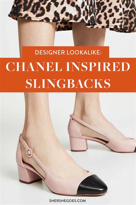 slingback chanel dupe|chanel look alike flats.